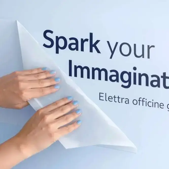 Adesivi prespaziati per pareti e vetri, ideali mantenere il fondo esistente senza rinunciare alla comunnicazione